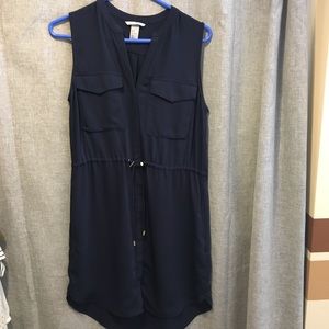 Size 8 Navy Blue Dress H&M